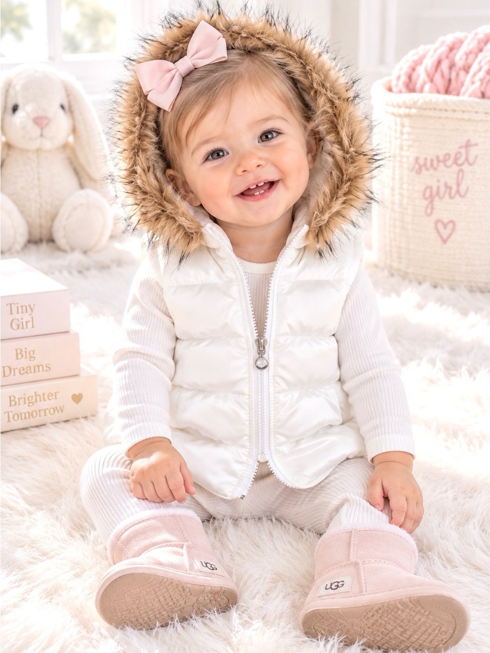 TODDLER FUR VEST